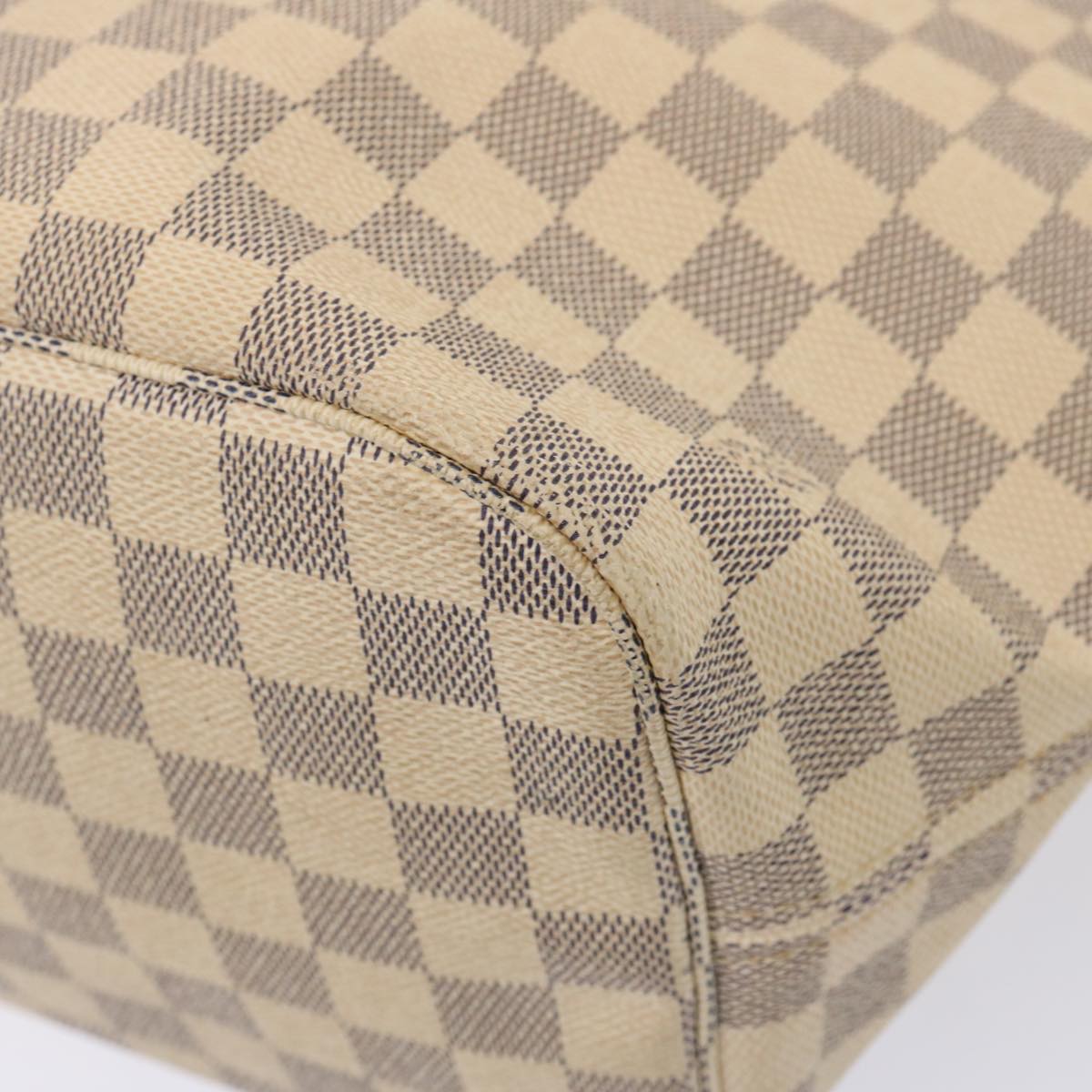 LOUIS VUITTON Damier Azur Neverfull MM Tote Bag N41605 LV yk12731