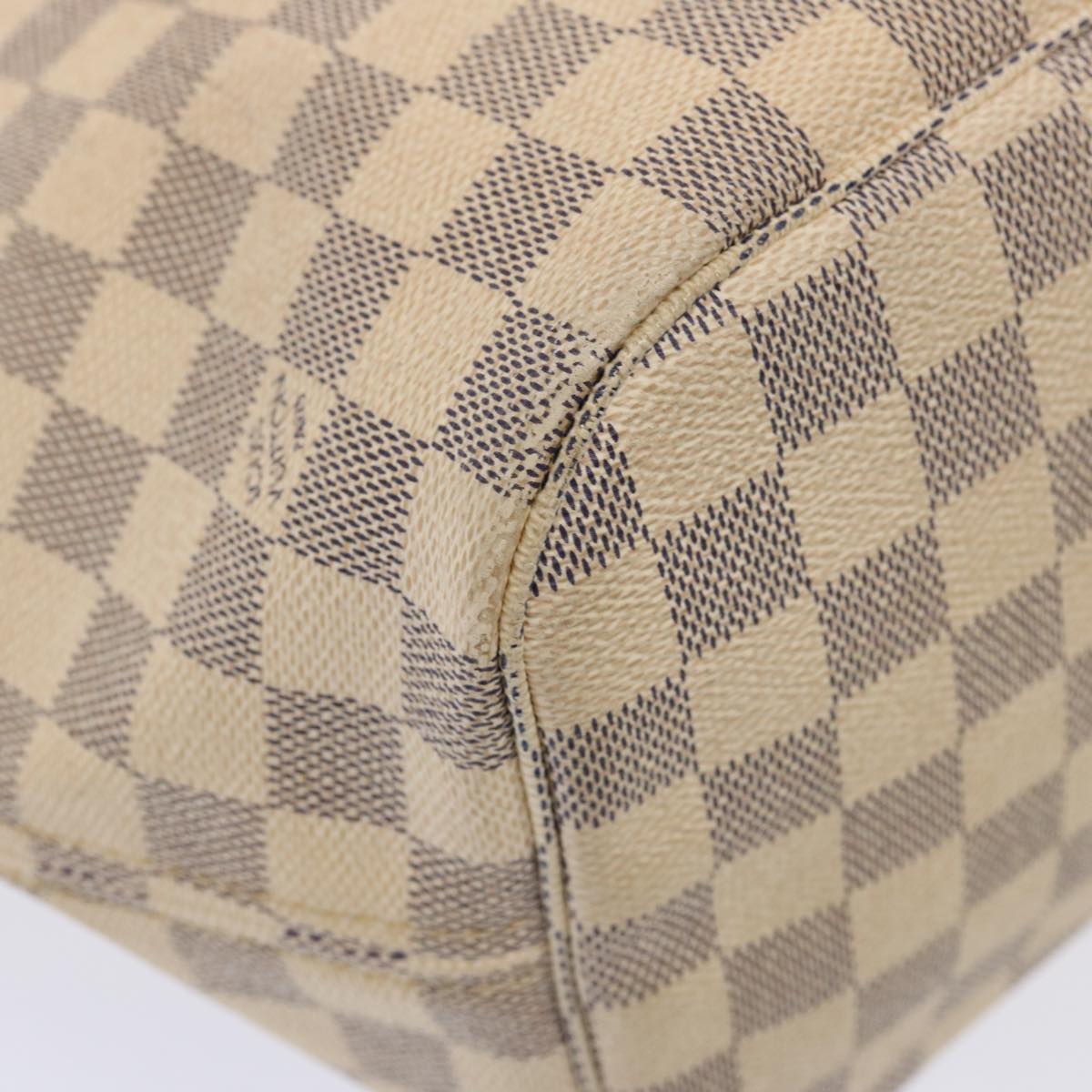 LOUIS VUITTON Damier Azur Neverfull MM Tote Bag N41605 LV yk12731