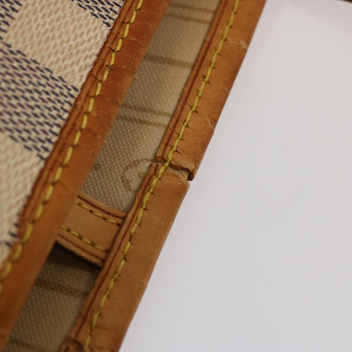 LOUIS VUITTON Damier Azur Neverfull MM Tote Bag N41605 LV yk12731