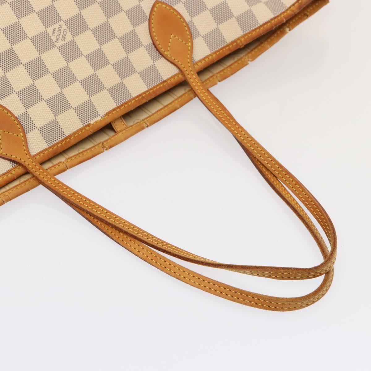 LOUIS VUITTON Damier Azur Neverfull MM Tote Bag N41605 LV yk12731