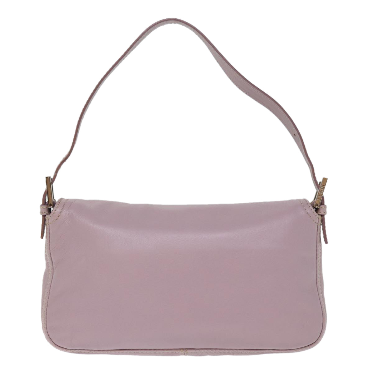 Luxury Fendi Mamma Baguette Shoulder Bag Leather Pinkyk12859A