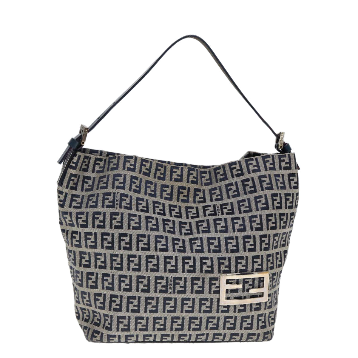 Luxury Fendi Zucchino Canvas Hand Bag Navyyk12887