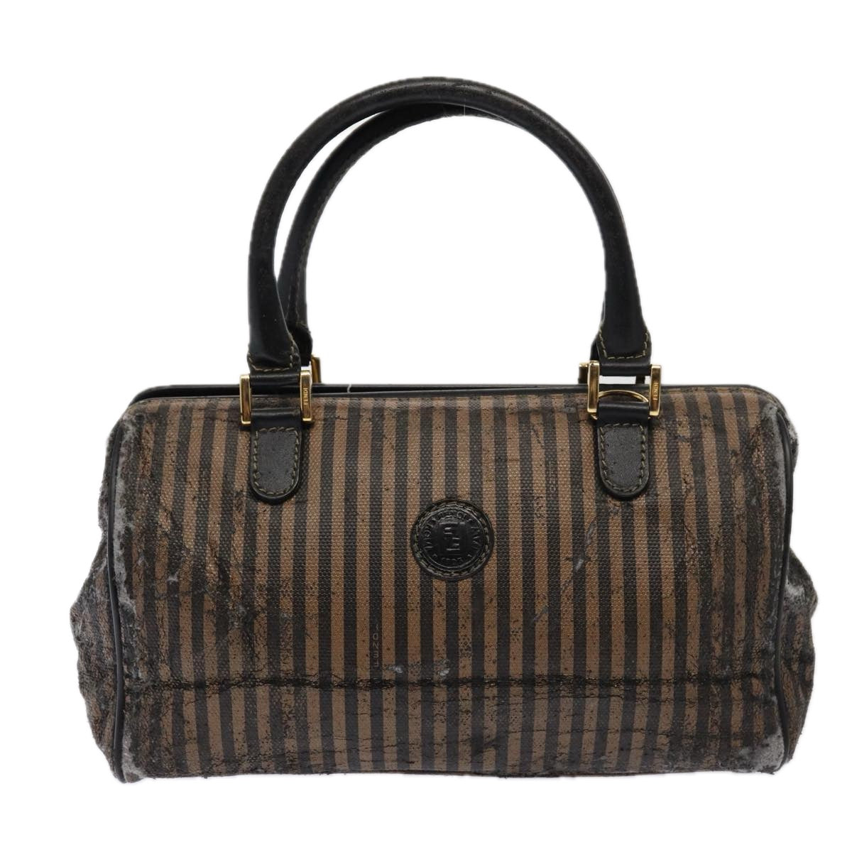 Luxury Fendi Zucca Canvas Shoulder Bag 3Set Black Brownyk12908