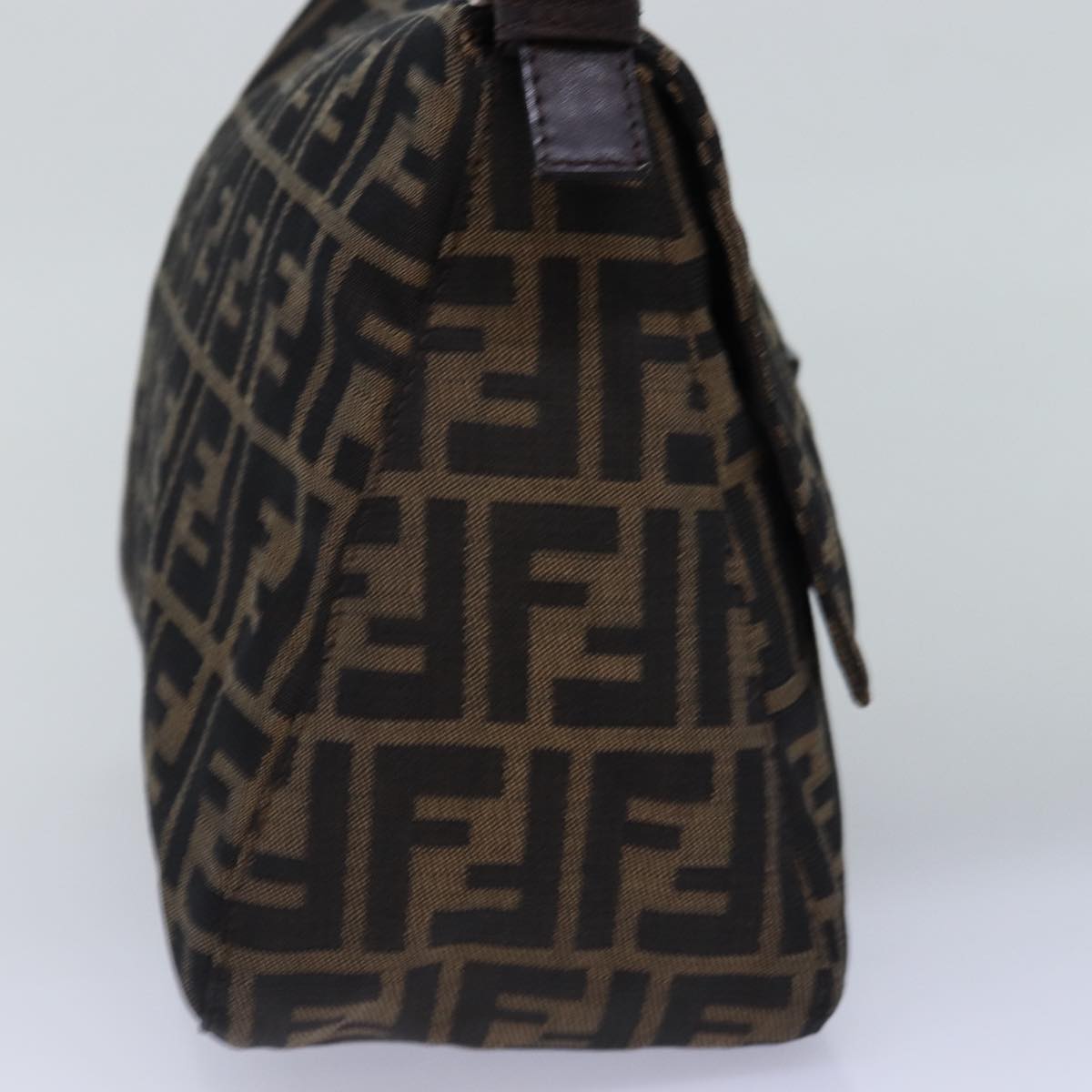 Luxury Fendi Zucca Canvas Mamma Baguette Shoulder Bag Black Brownyk12916