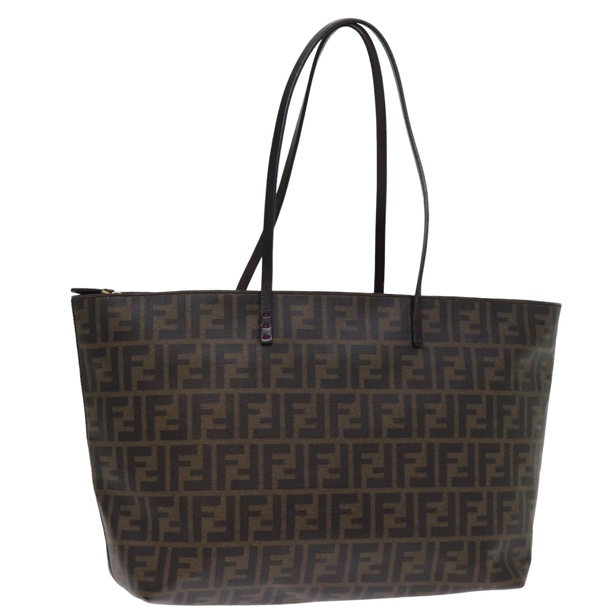 Luxury Fendi Zucca Canvas Tote Bag Black Brownyk12917