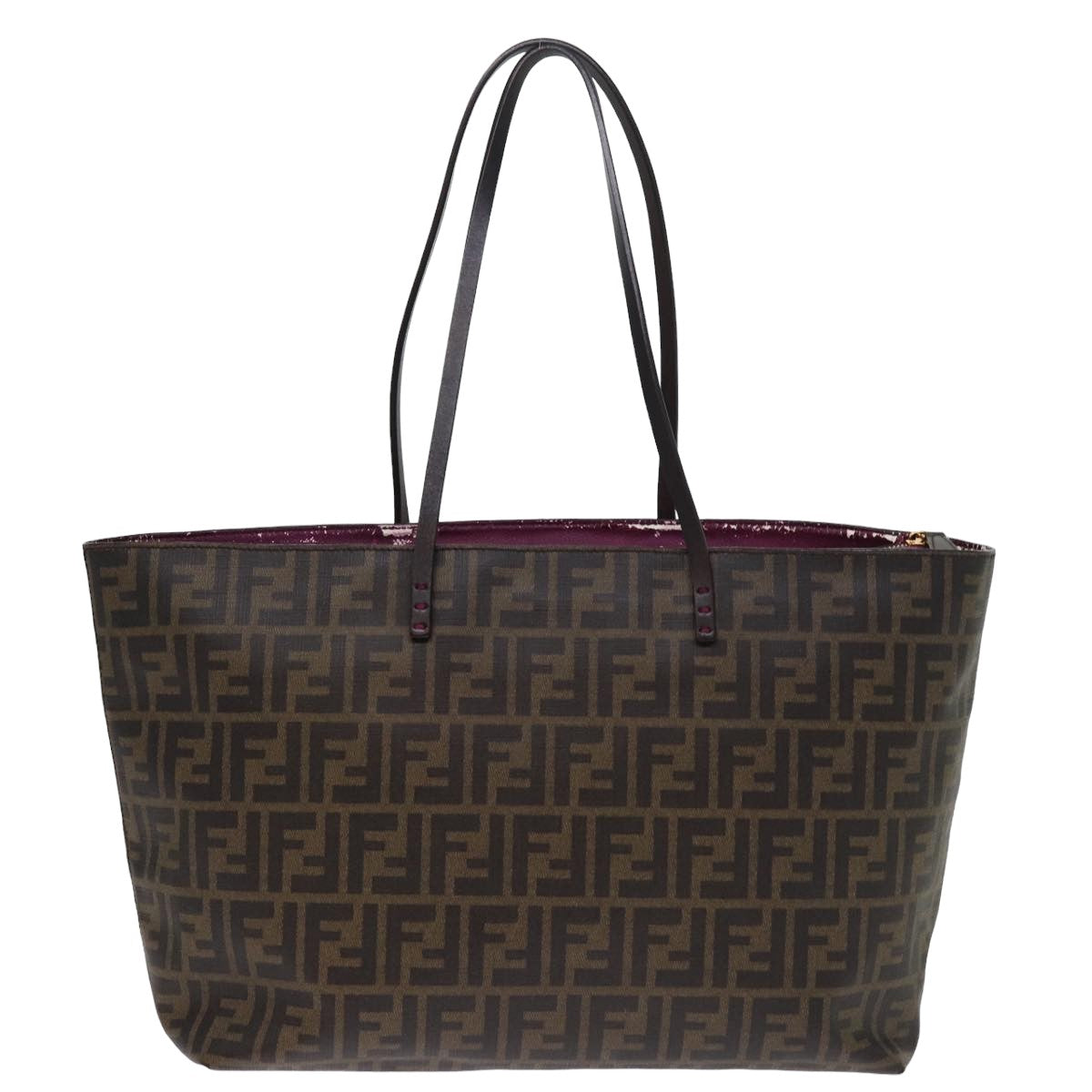 Luxury Fendi Zucca Canvas Tote Bag Black Brownyk12917