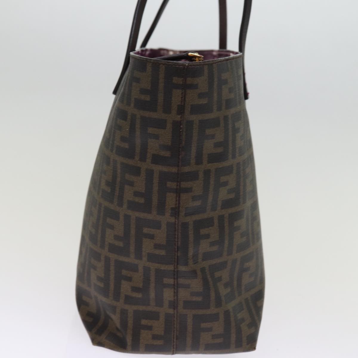 Luxury Fendi Zucca Canvas Tote Bag Black Brownyk12917