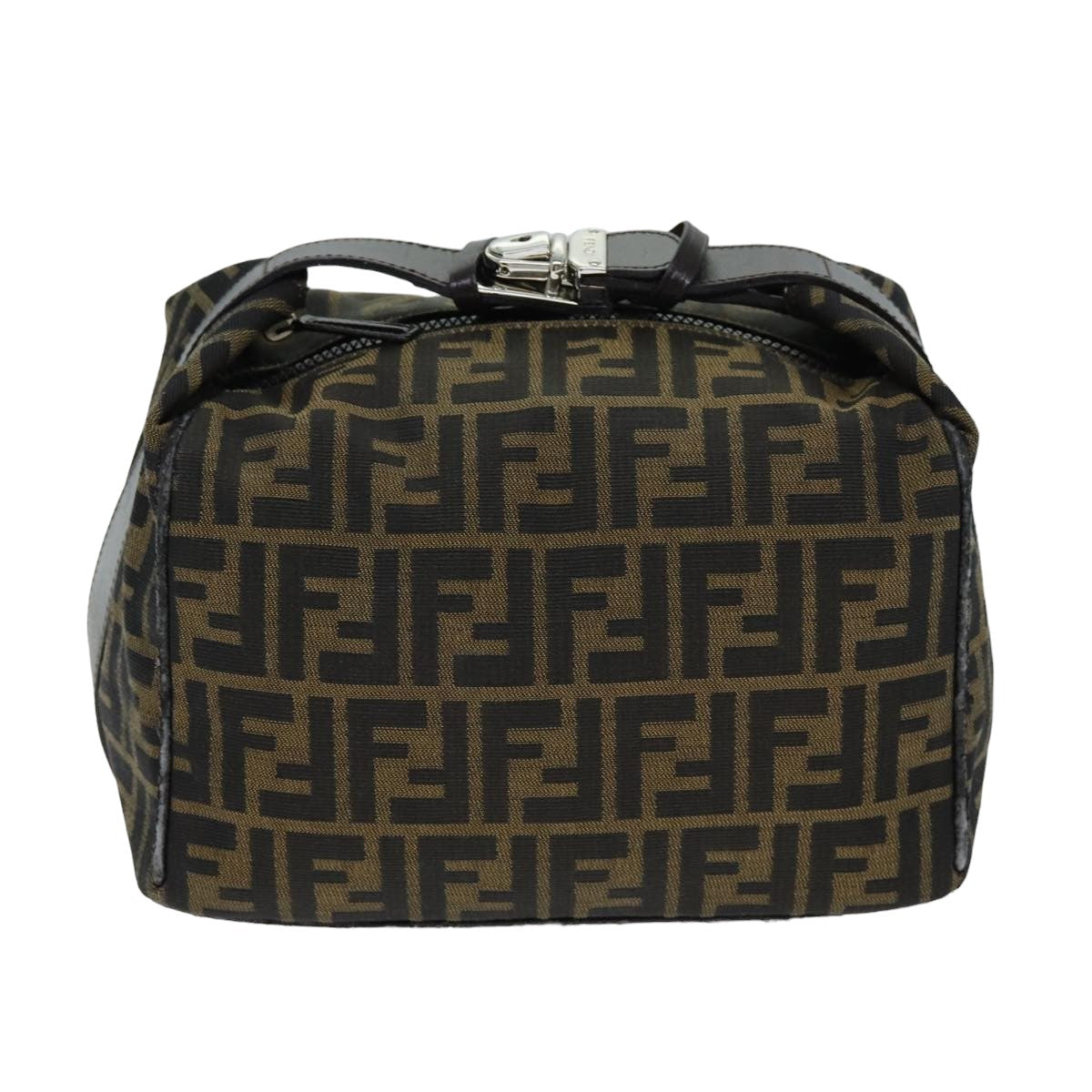 Luxury Fendi Zucca Canvas Hand Bag Black Brownyk12930