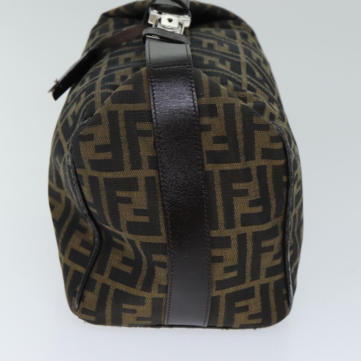 Luxury Fendi Zucca Canvas Hand Bag Black Brownyk12930