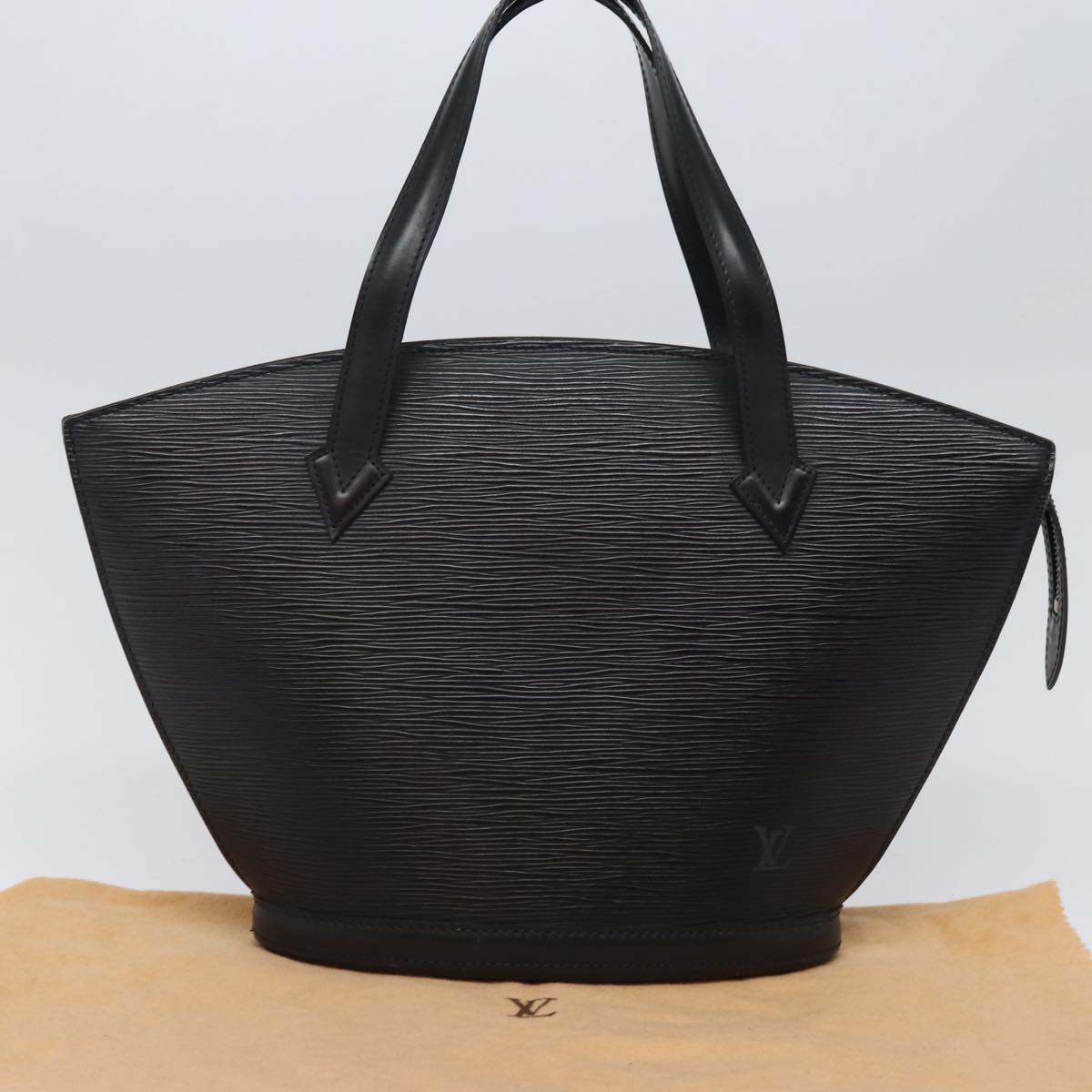 LOUIS VUITTON Epi Saint Jacques Hand Bag Black M52272 LV yk13090