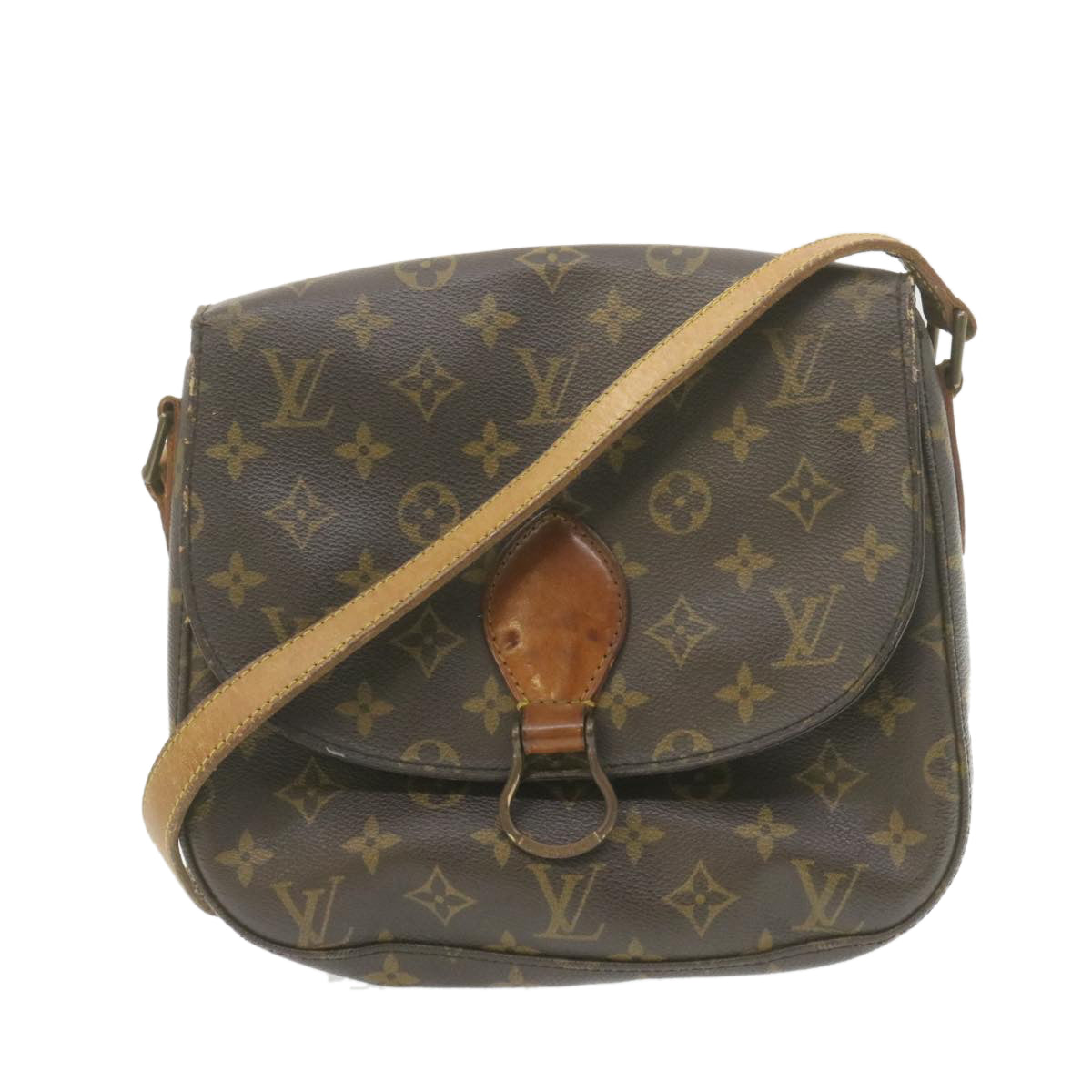 LOUIS VUITTON Monogram Saint Cloud GM Shoulder Bag M51242 LV yk1318