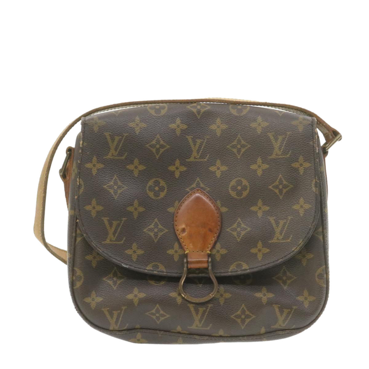 LOUIS VUITTON Monogram Saint Cloud GM Shoulder Bag M51242 LV yk1318