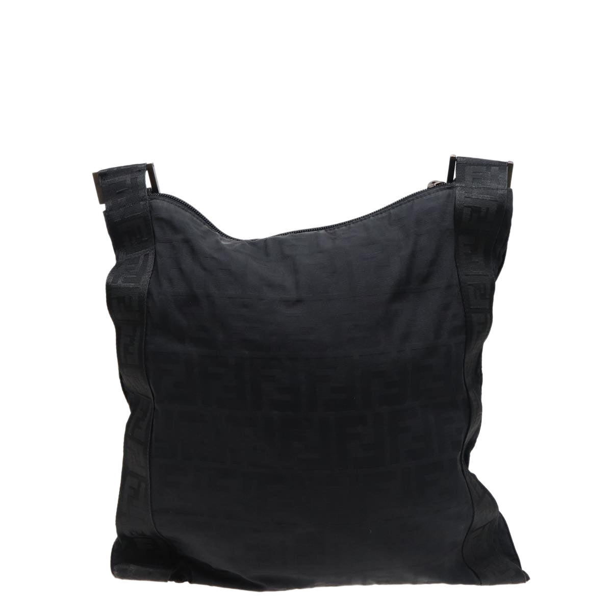 Luxury Fendi Zucca Canvas Shoulder Bag Blackyk13192