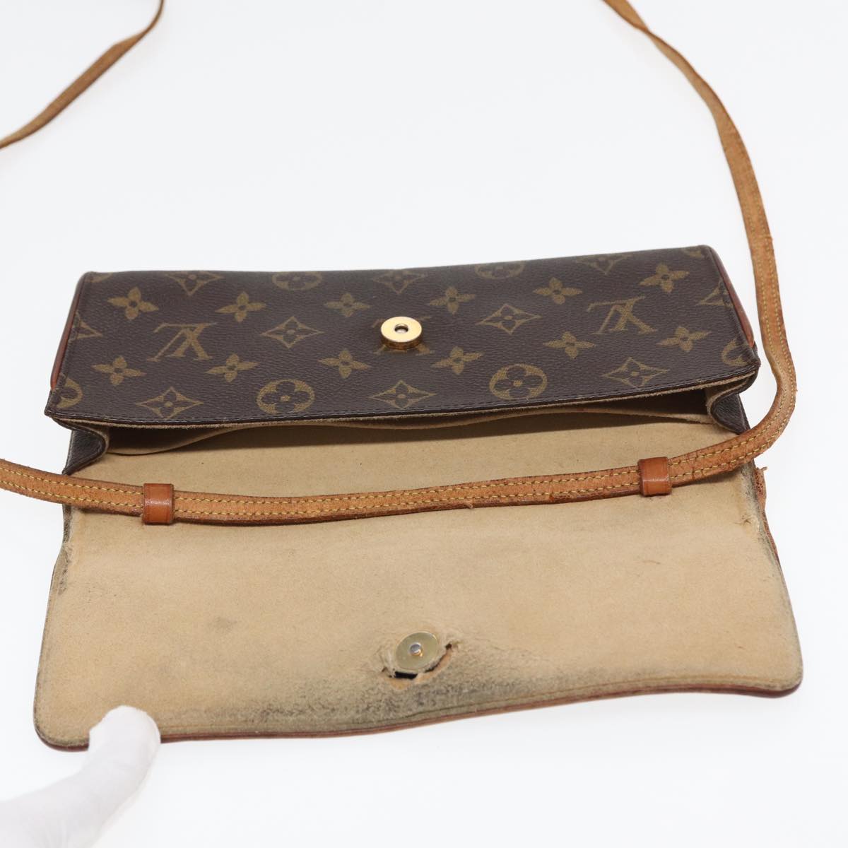 LOUIS VUITTON Monogram Pochette Twin GM Shoulder Bag M51852 LV yk13390