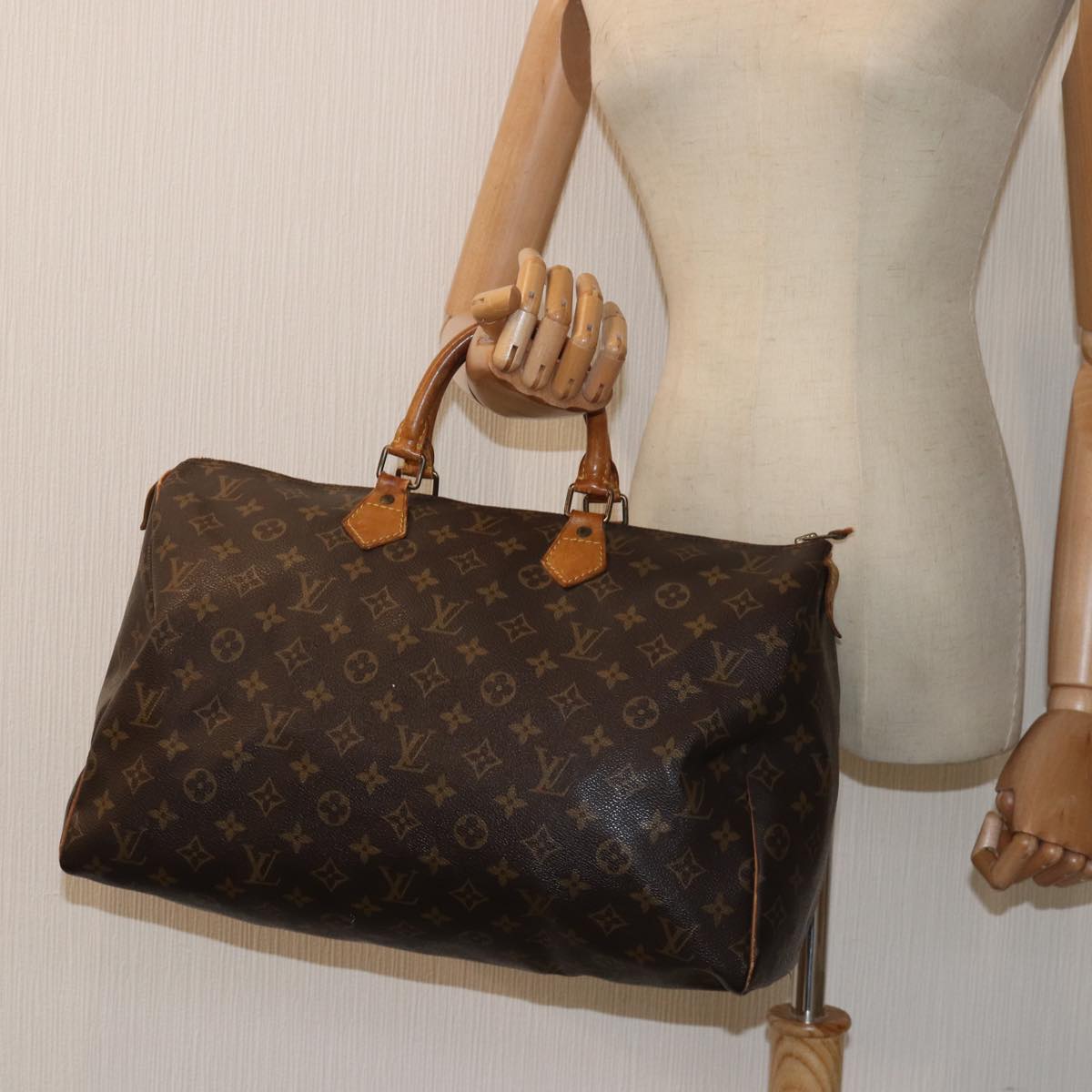 LOUIS VUITTON Monogram Speedy 40 Hand Bag M41522 LV yk13434
