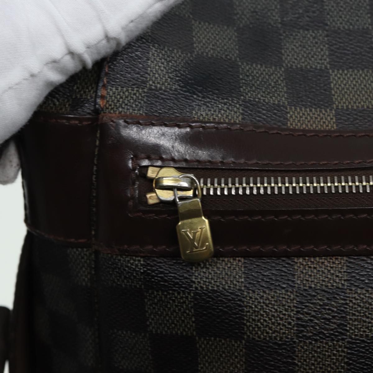 LOUIS VUITTON Damier Ebene Abbesses Shoulder Bag N45257 LV yk13447