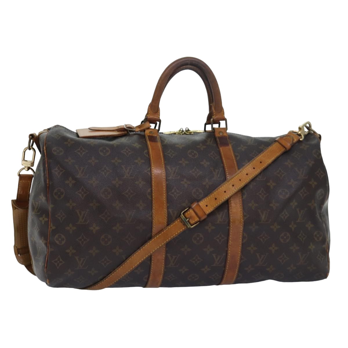 LOUIS VUITTON Monogram Keepall Bandouliere 50 Boston Bag M41416 LV