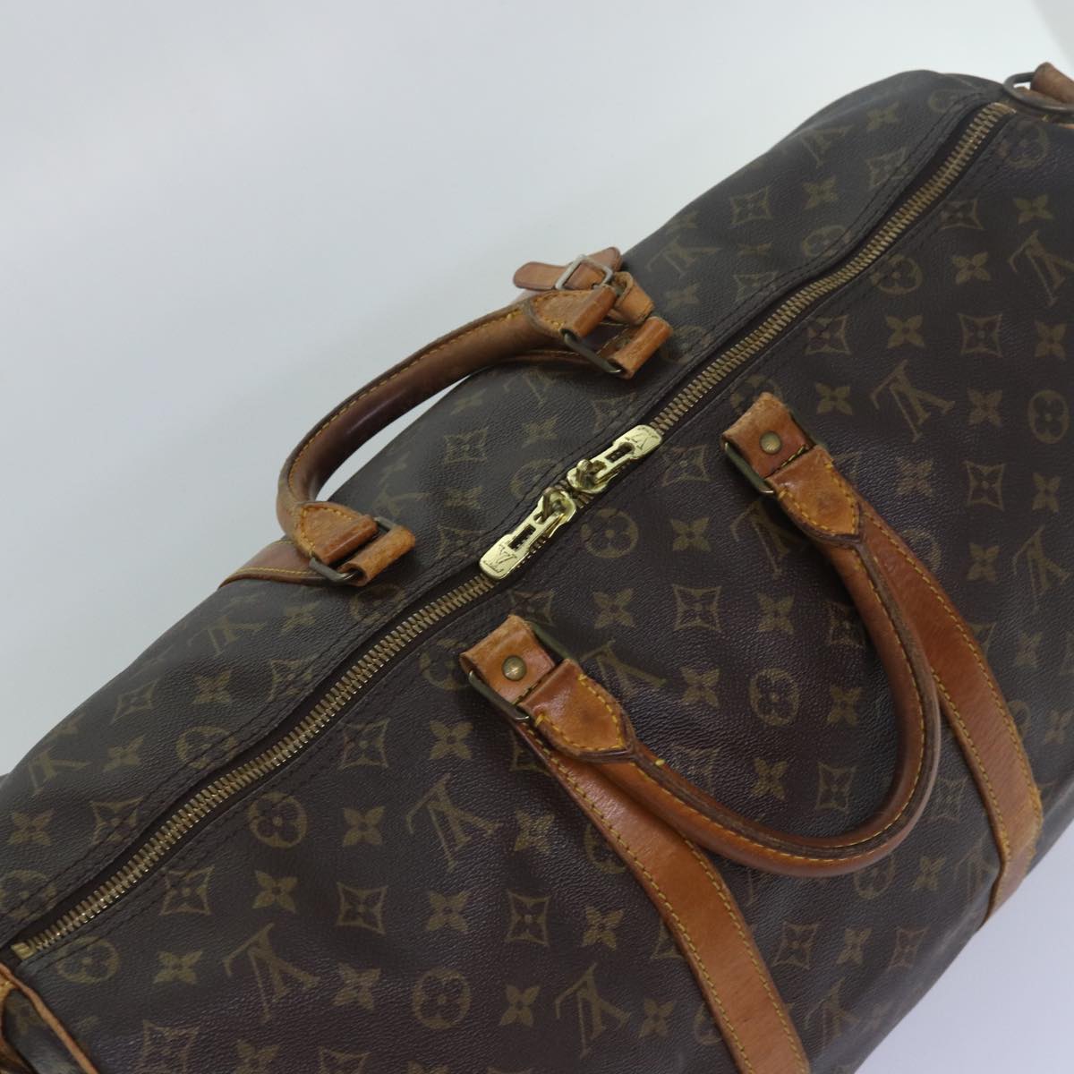 LOUIS VUITTON Monogram Keepall Bandouliere 50 Boston Bag M41416 LV
