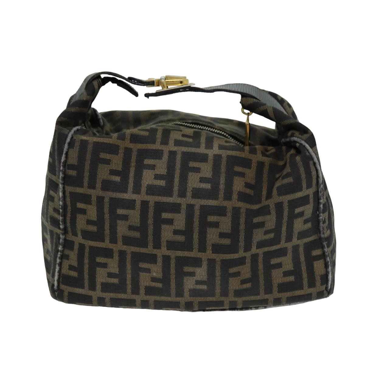 Luxury Fendi Zucca Canvas Hand Bag Brown Blackyk13473