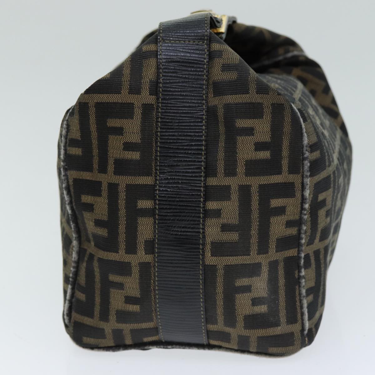 Luxury Fendi Zucca Canvas Hand Bag Brown Blackyk13473