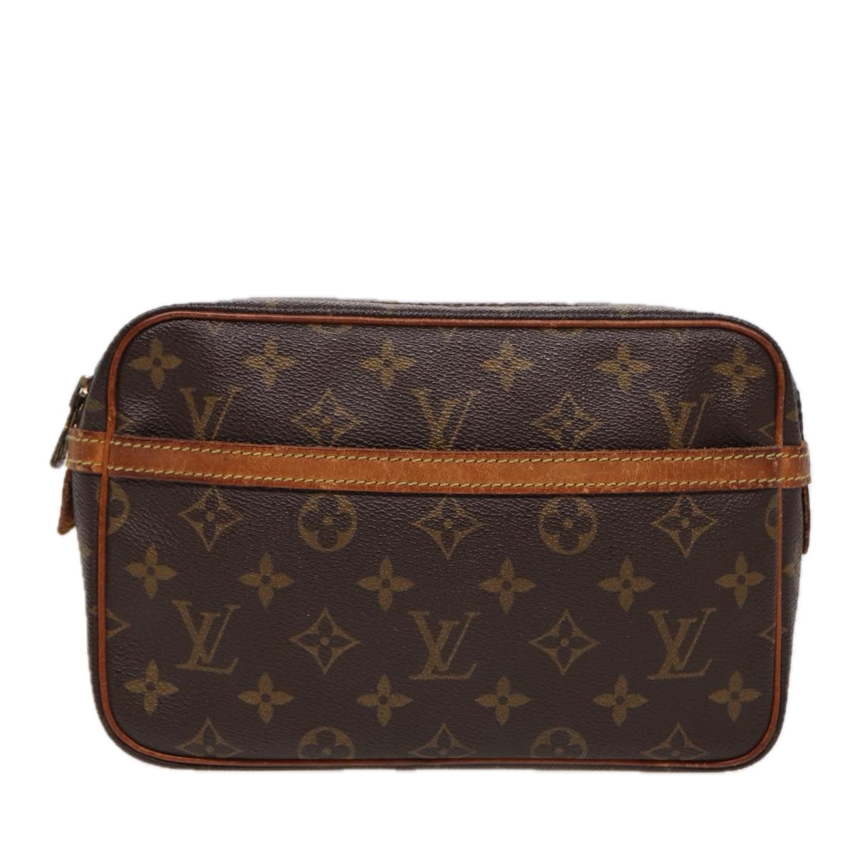 LOUIS VUITTON Monogram Compiegne 23 Clutch Bag M51847 LV yk13487