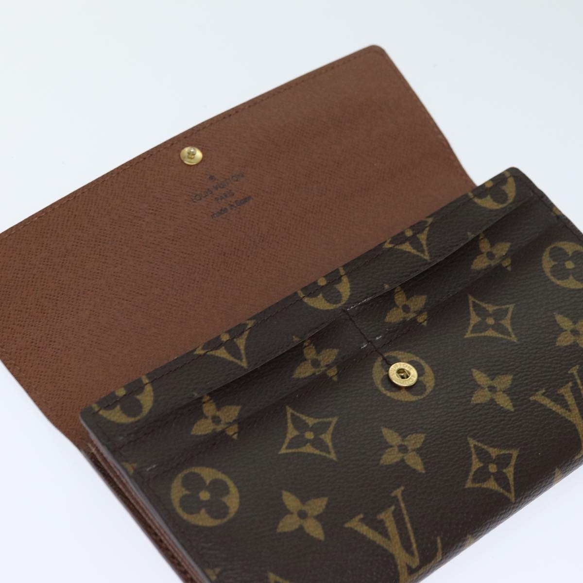 LOUIS VUITTON Monogram Portefeuille Sarah Long Wallet M60531 LV yk13519A