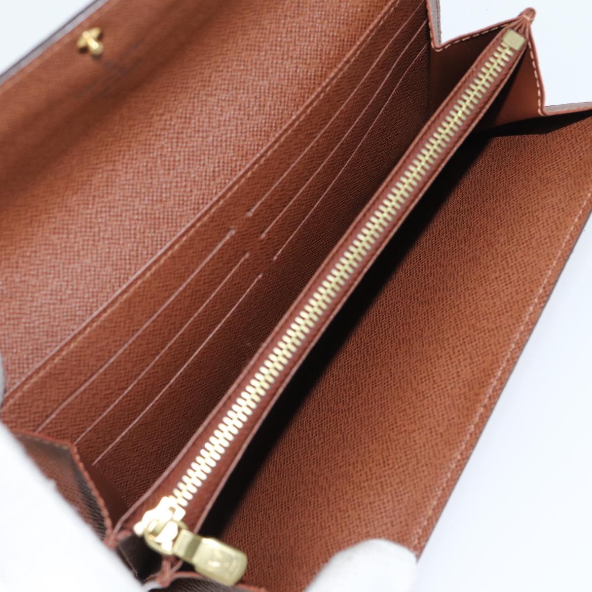 LOUIS VUITTON Monogram Portefeuille Sarah Long Wallet M60531 LV yk13519A