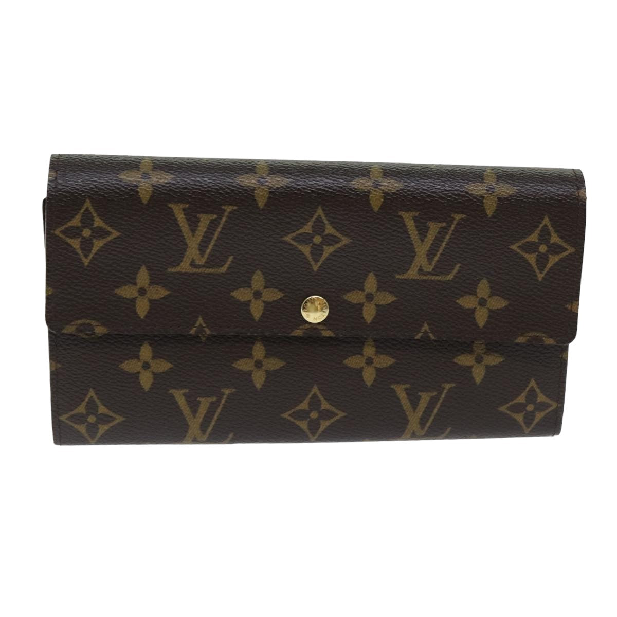 LOUIS VUITTON Monogram Portefeuille Sarah Long Wallet M60531 LV yk13519A