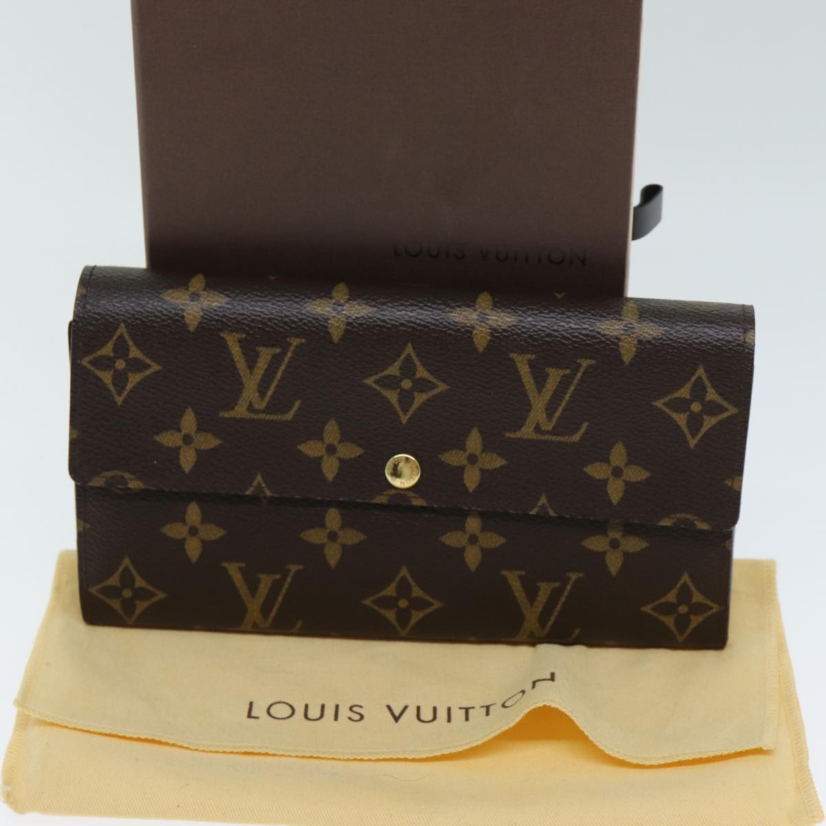 LOUIS VUITTON Monogram Portefeuille Sarah Long Wallet M60531 LV yk13519A