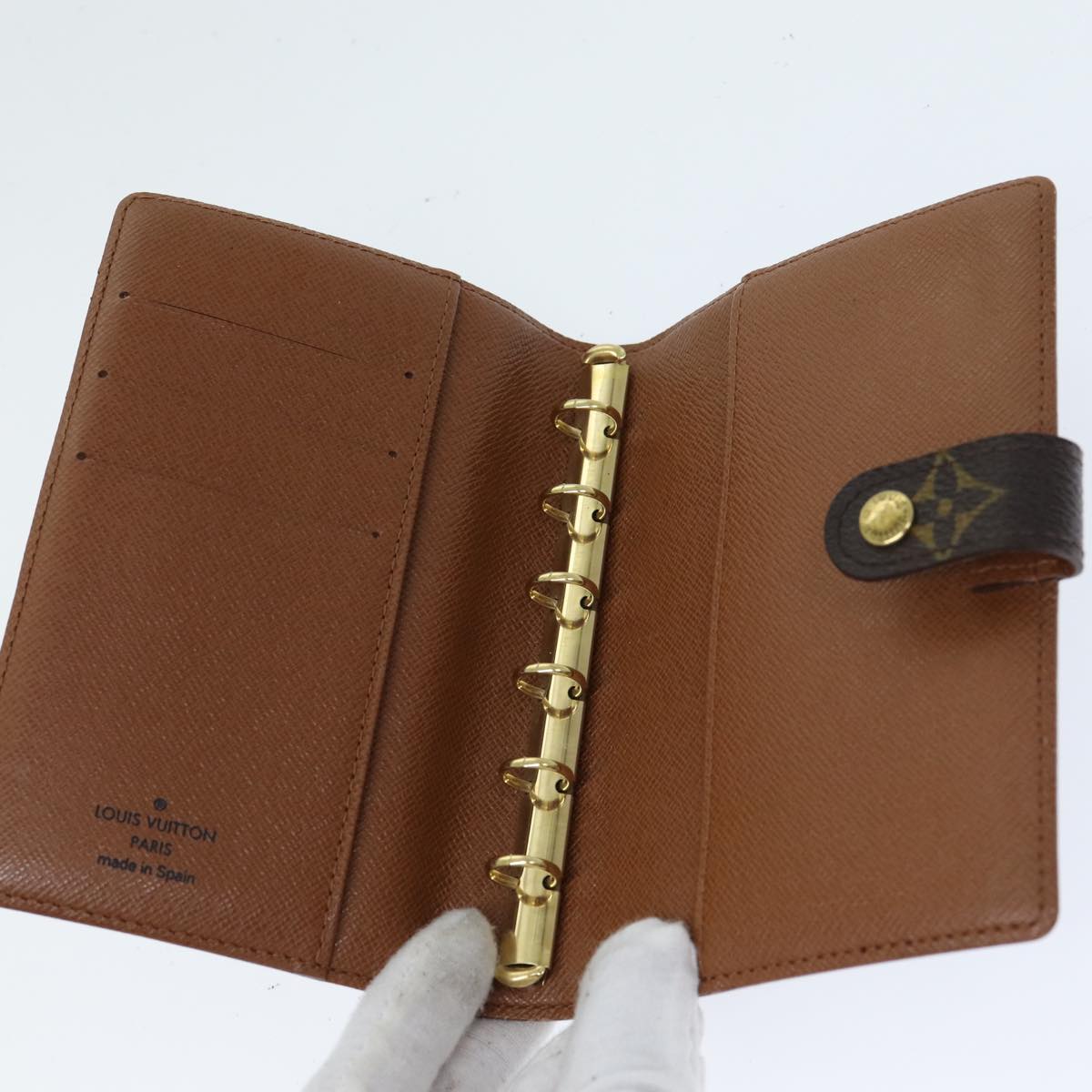 LOUIS VUITTON Monogram Agenda PM Day Planner Cover R20005 LV yk13522