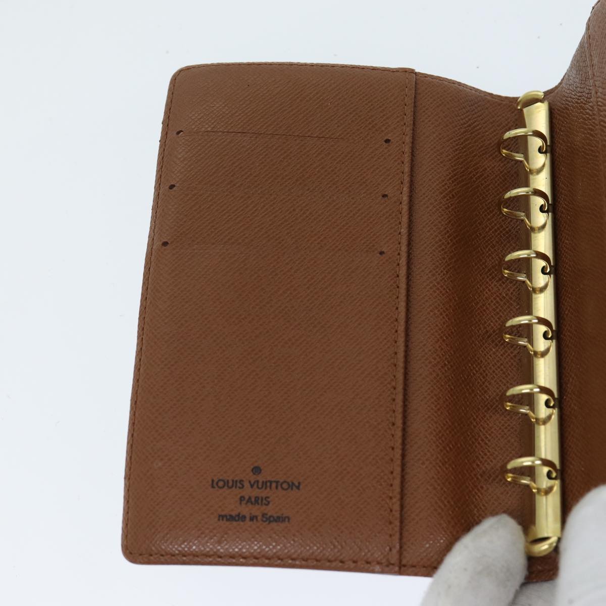 LOUIS VUITTON Monogram Agenda PM Day Planner Cover R20005 LV yk13522