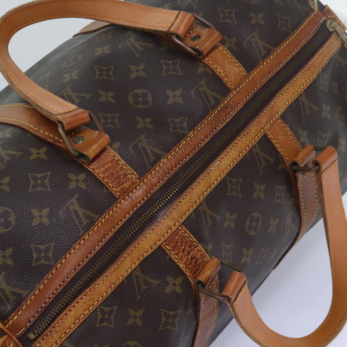 LOUIS VUITTON Monogram Sac Souple 45 Boston Bag M41624 LV yk13541