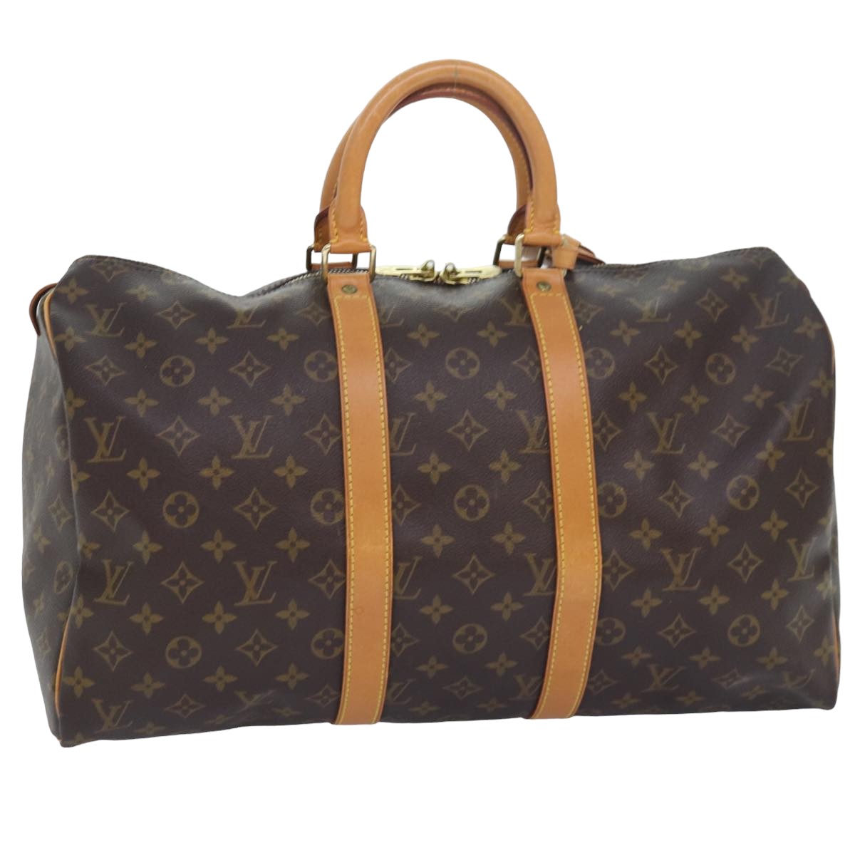 LOUIS VUITTON Monogram Keepall 45 Boston Bag M41428 LV yk13556