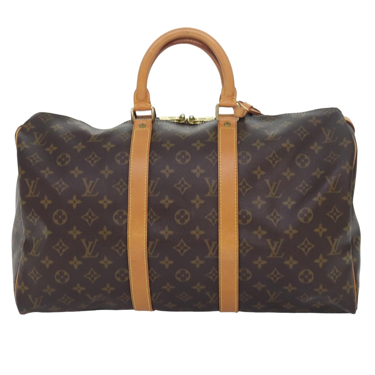 LOUIS VUITTON Monogram Keepall 45 Boston Bag M41428 LV yk13556