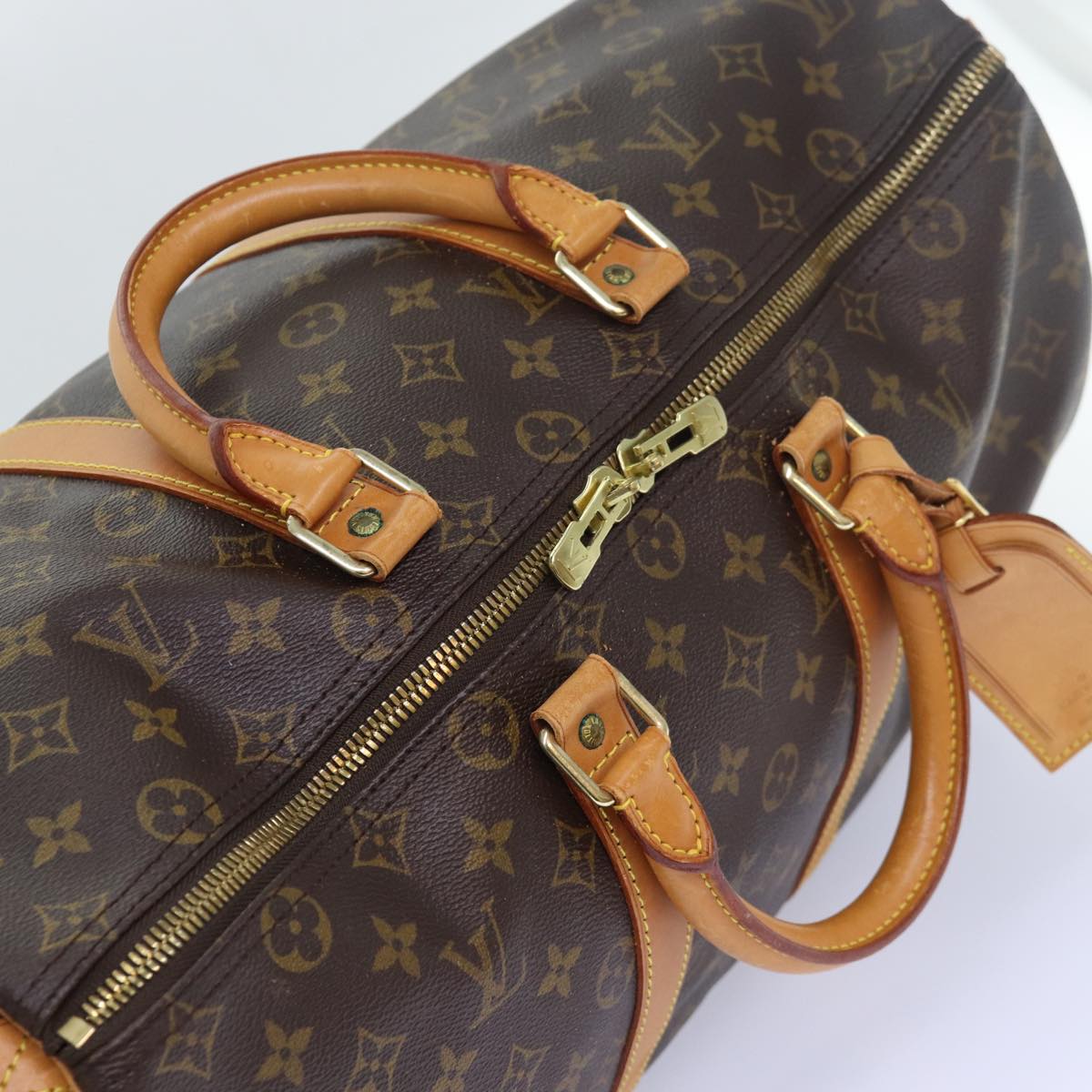 LOUIS VUITTON Monogram Keepall 45 Boston Bag M41428 LV yk13556