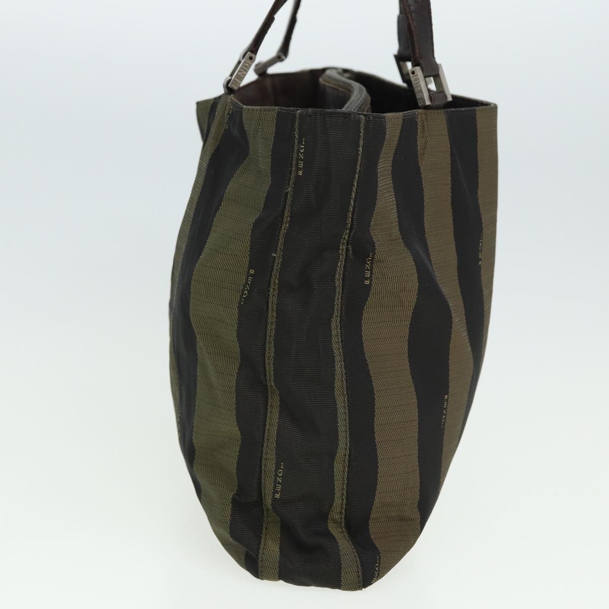 Luxury Fendi Pecan Canvas Tote Bag Khaki Blackyk13559