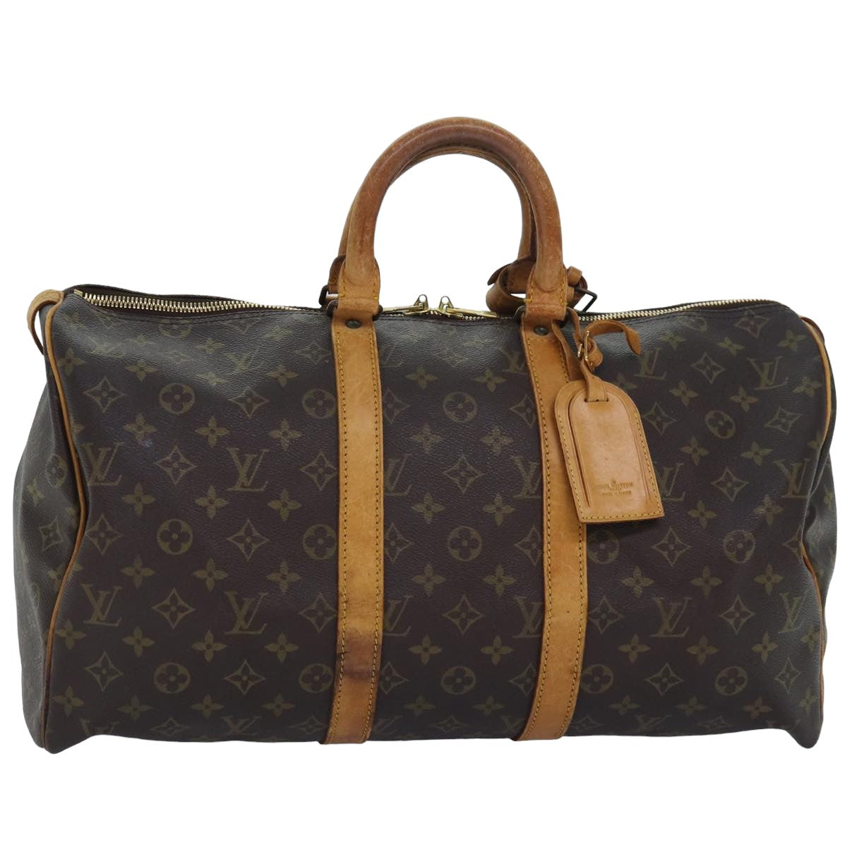 LOUIS VUITTON Monogram Keepall 45 Boston Bag M41428 LV yk13581