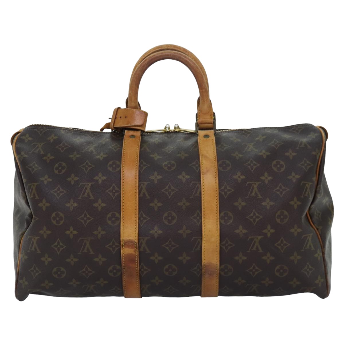 LOUIS VUITTON Monogram Keepall 45 Boston Bag M41428 LV yk13581