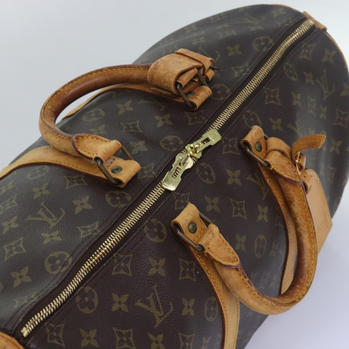 LOUIS VUITTON Monogram Keepall 45 Boston Bag M41428 LV yk13581