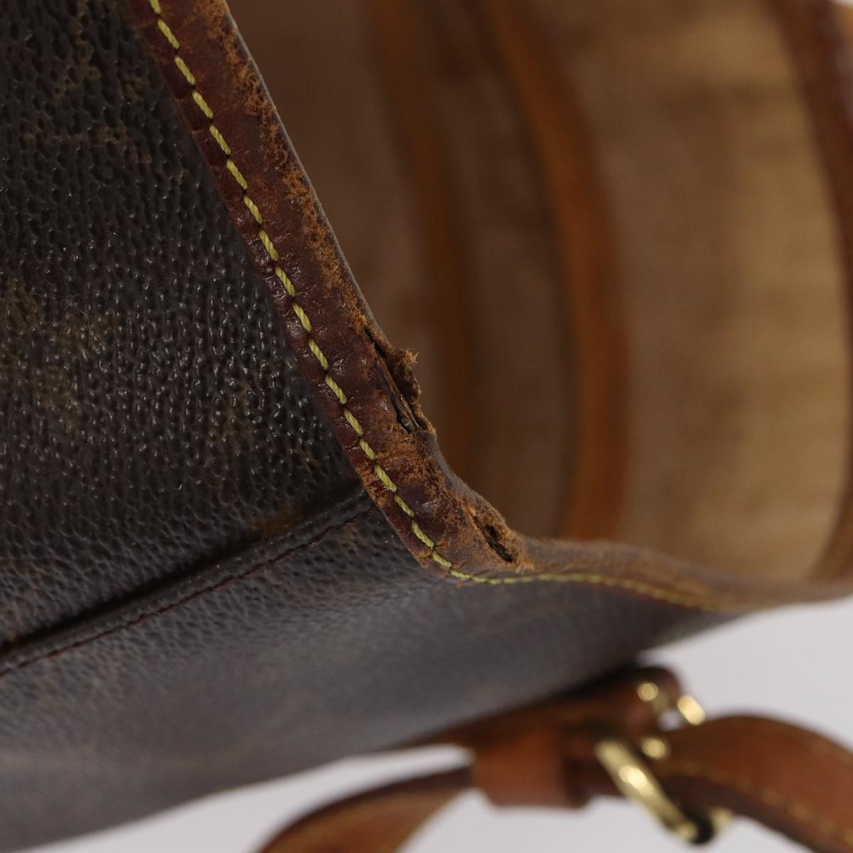 LOUIS VUITTON Monogram Bucket GM Shoulder Bag M42236 LV yk13586