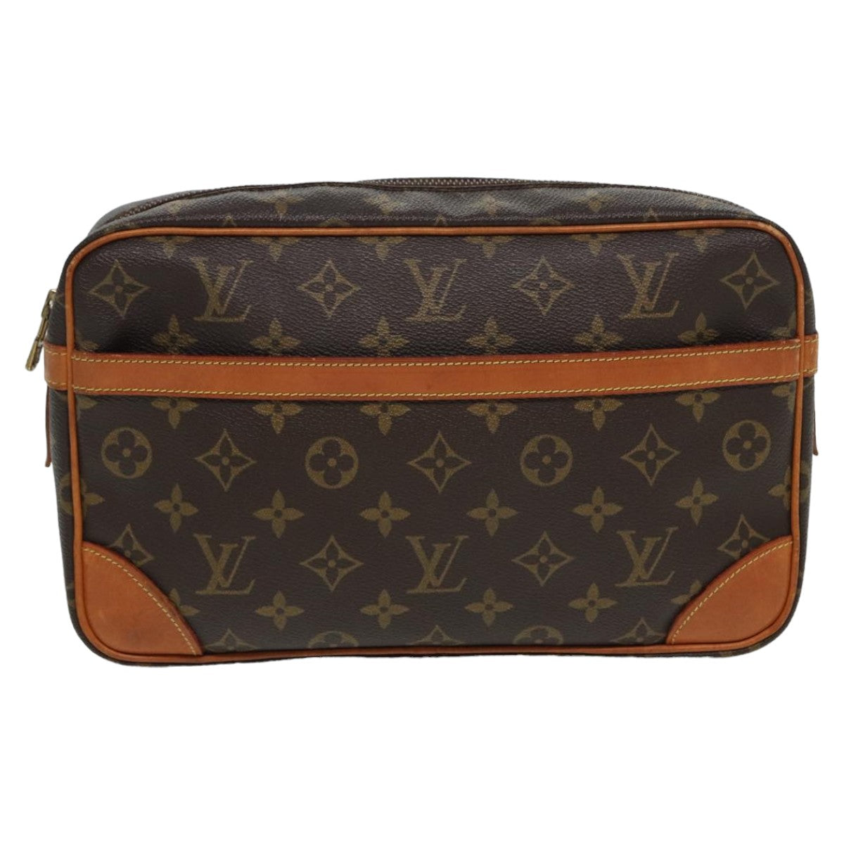 LOUIS VUITTON Monogram Compiegne 28 Clutch Bag M51845 LV yk13607
