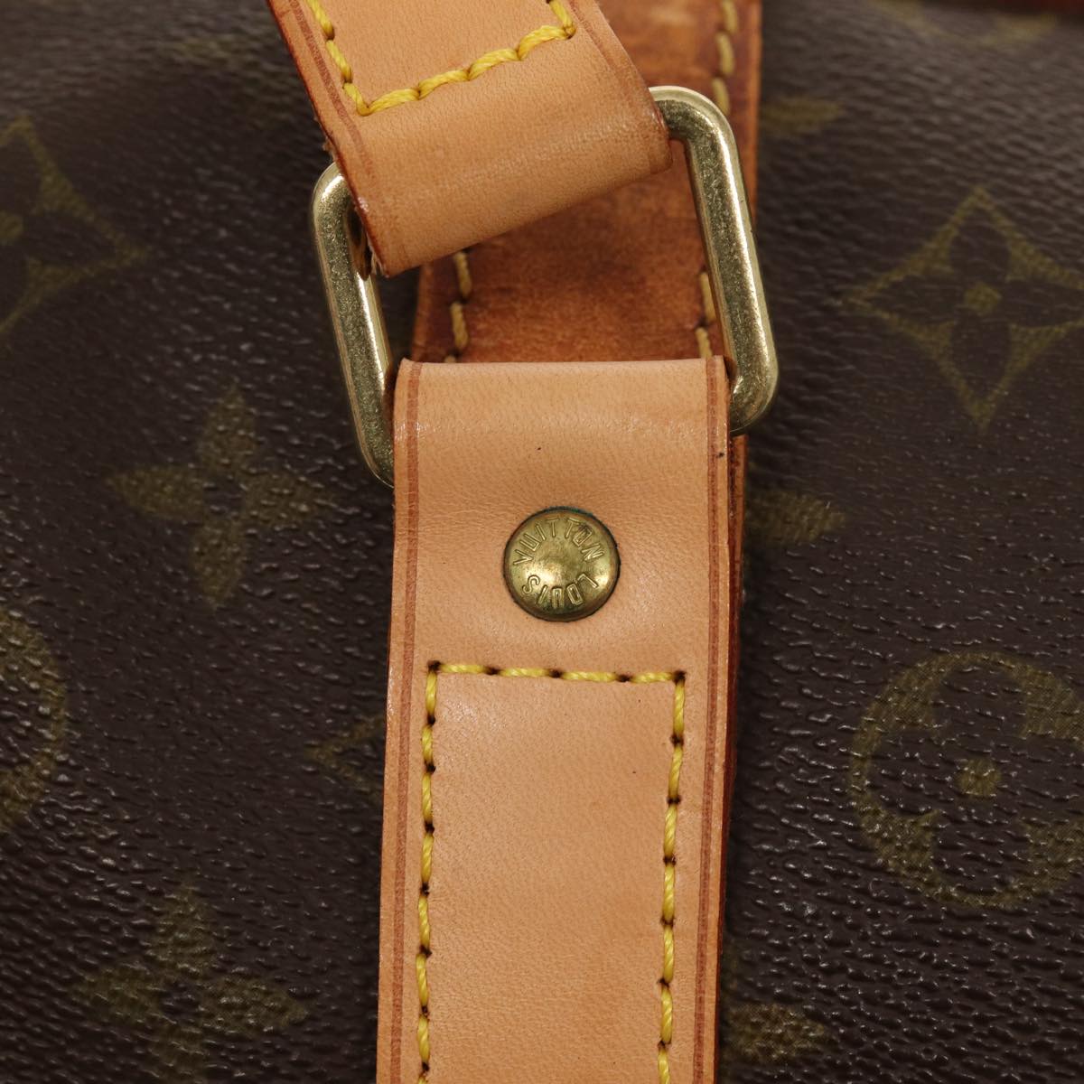 LOUIS VUITTON Monogram Sac Souple 55 Boston Bag M41622 LV yk13643