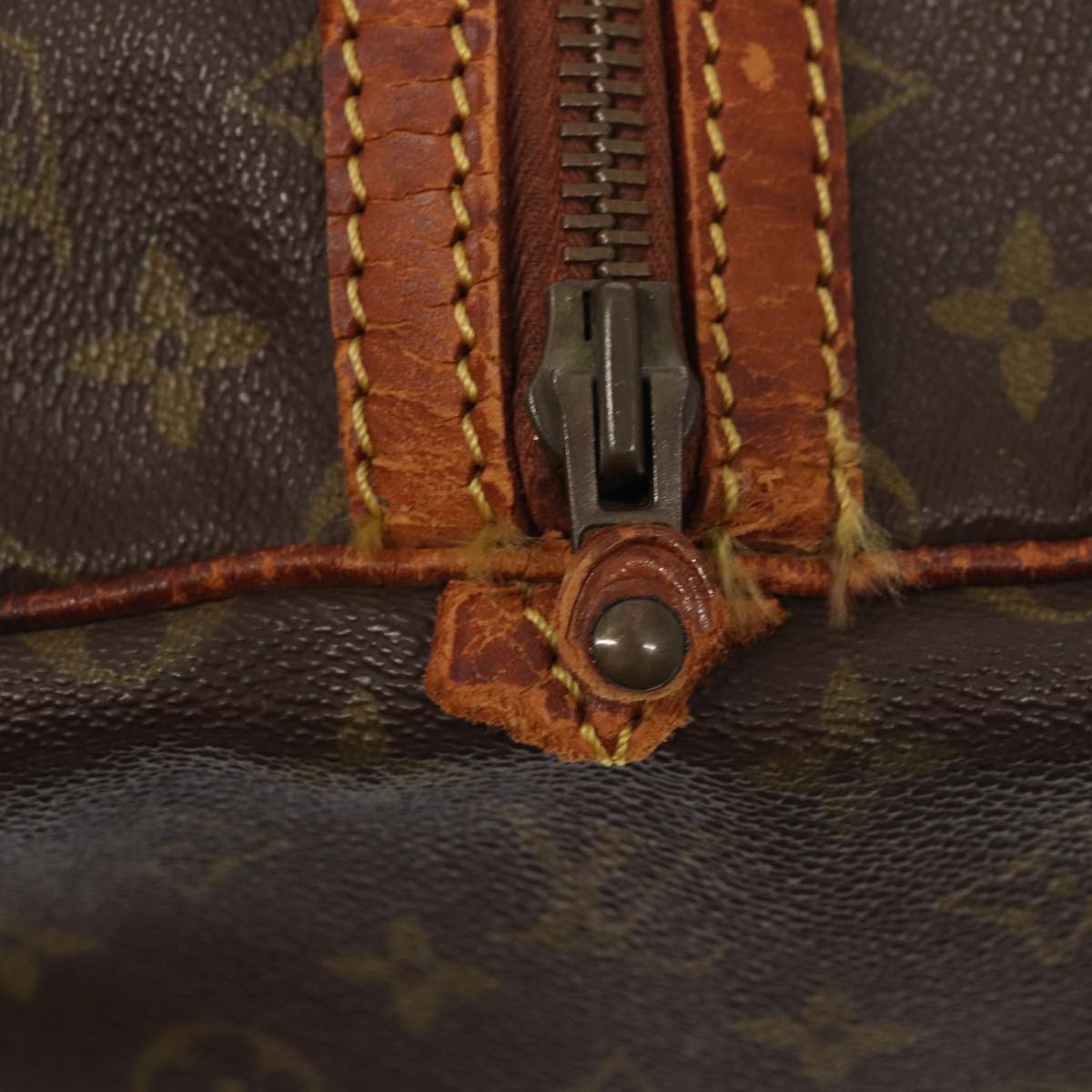LOUIS VUITTON Monogram Sac Souple 55 Boston Bag M41622 LV yk13643