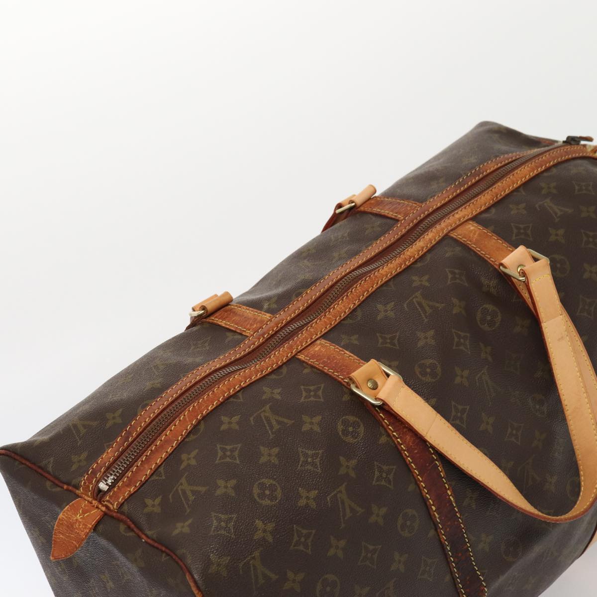 LOUIS VUITTON Monogram Sac Souple 55 Boston Bag M41622 LV yk13643