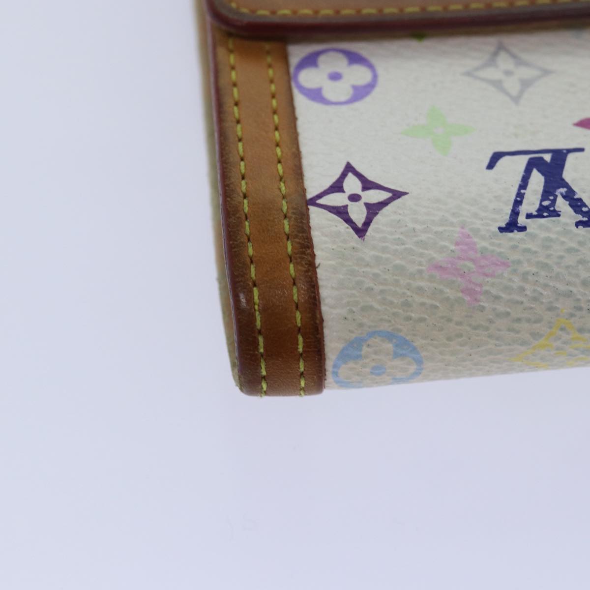 LOUIS VUITTON Multicolor Porte Monnaie Billets Cartes Credit M92983 yk13657