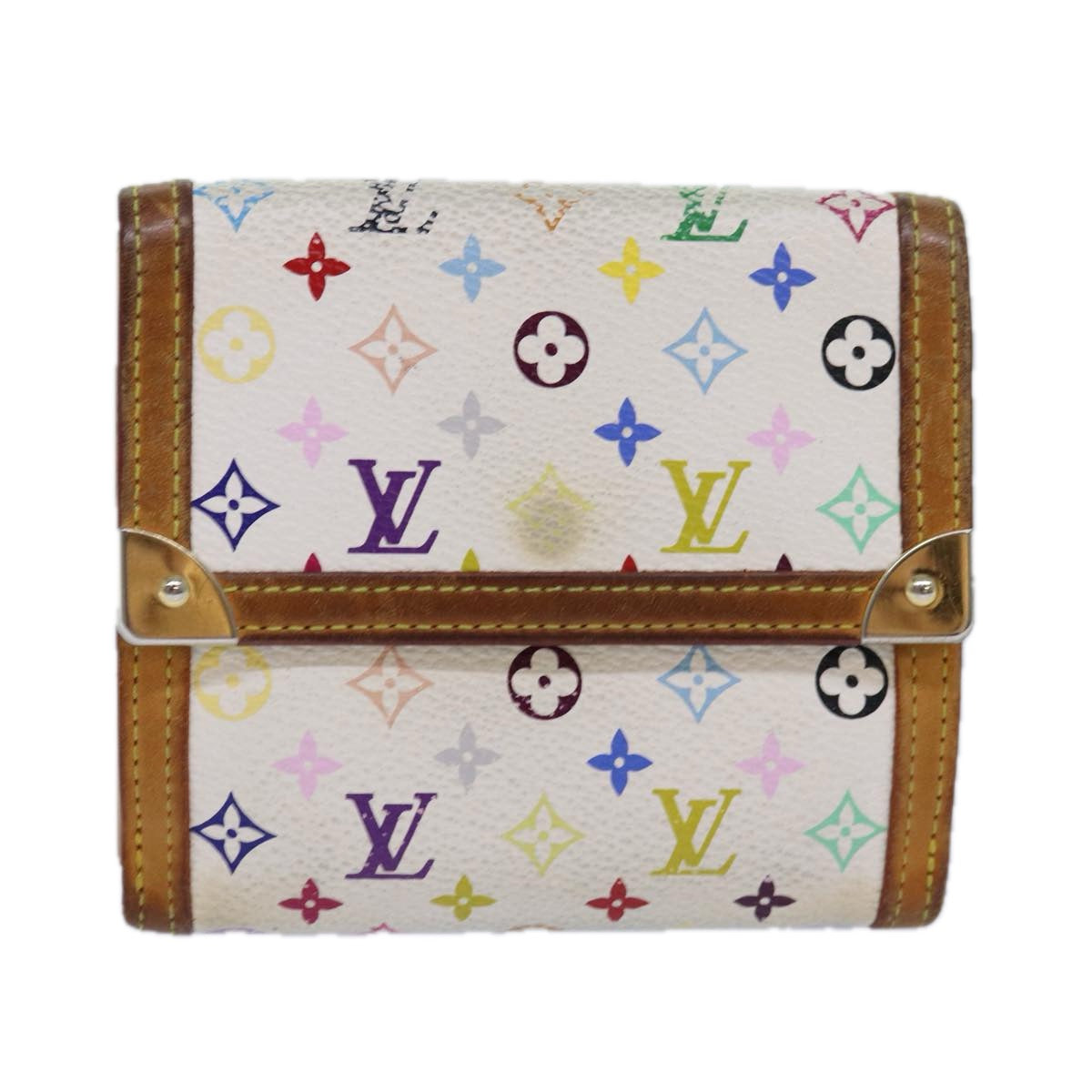 LOUIS VUITTON Multicolor Porte Monnaie Billets Cartes Credit M92983 yk13657