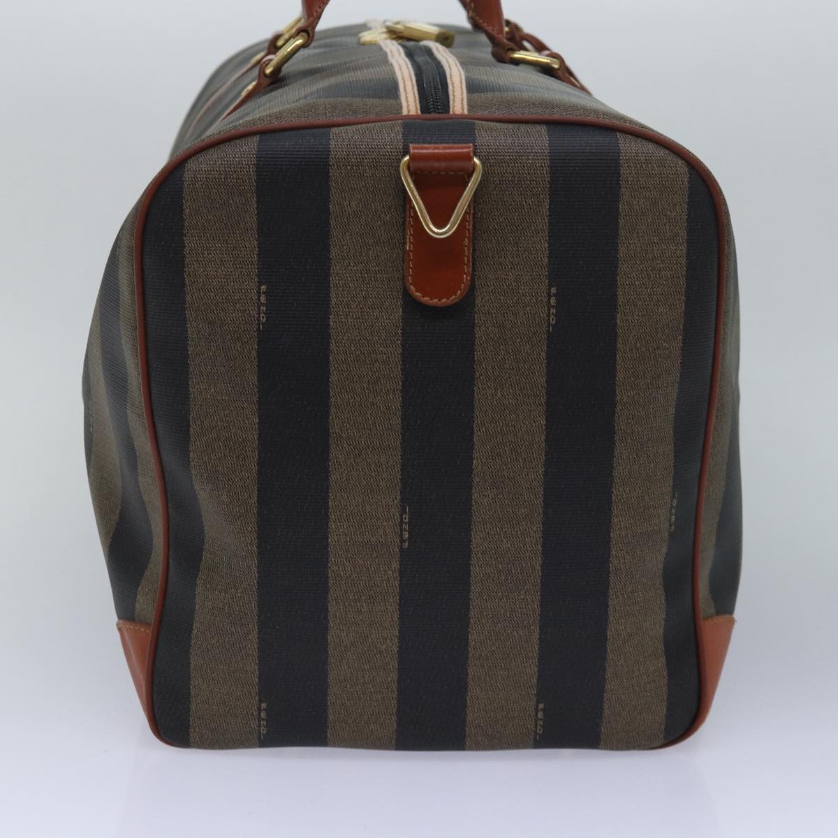 Luxury Fendi Pecan Canvas Boston Bag Brown Blackyk13671