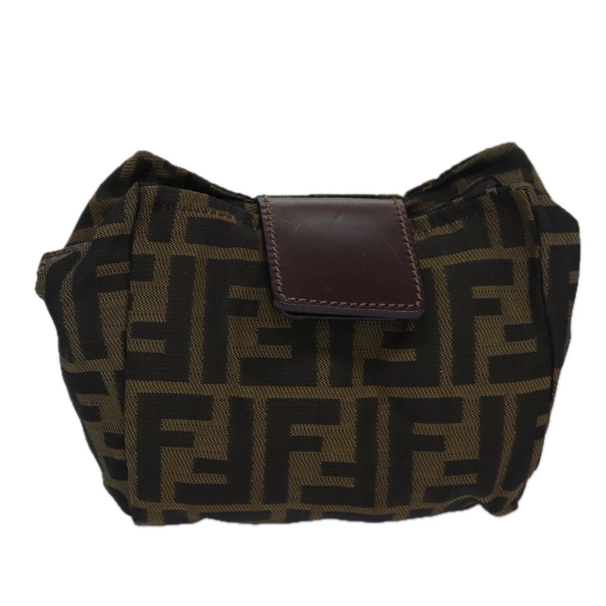 Luxury Fendi Zucca Canvas Pouch Black Brownyk13677