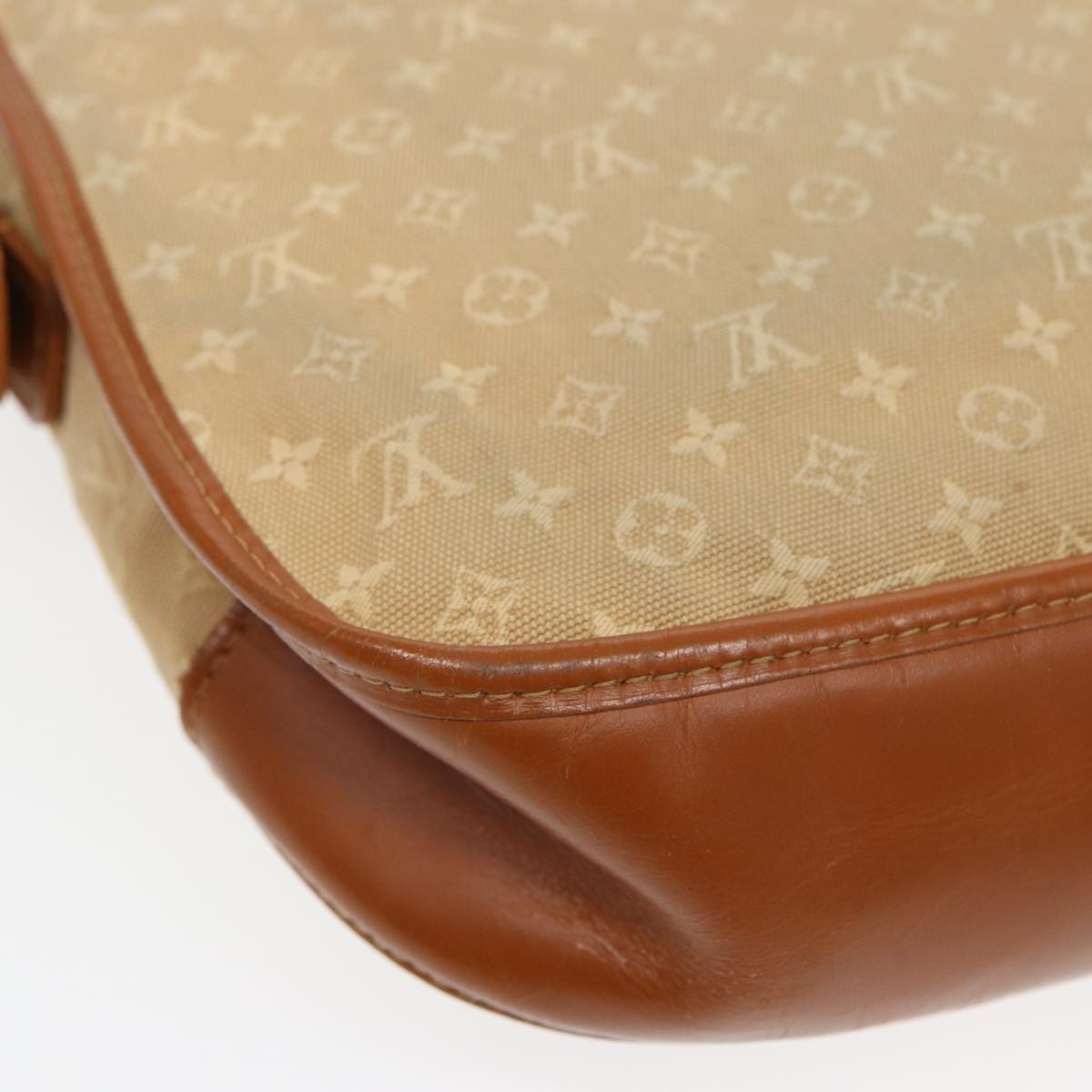 LOUIS VUITTON Monogram Mini Belanger Shoulder Bag Beige M92674 LV yk13687