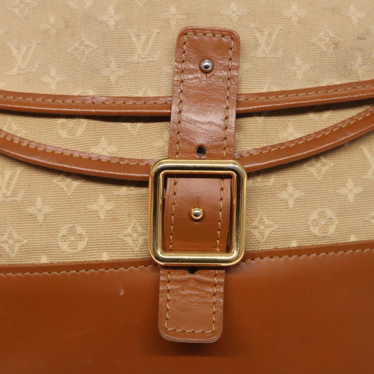 LOUIS VUITTON Monogram Mini Belanger Shoulder Bag Beige M92674 LV yk13687